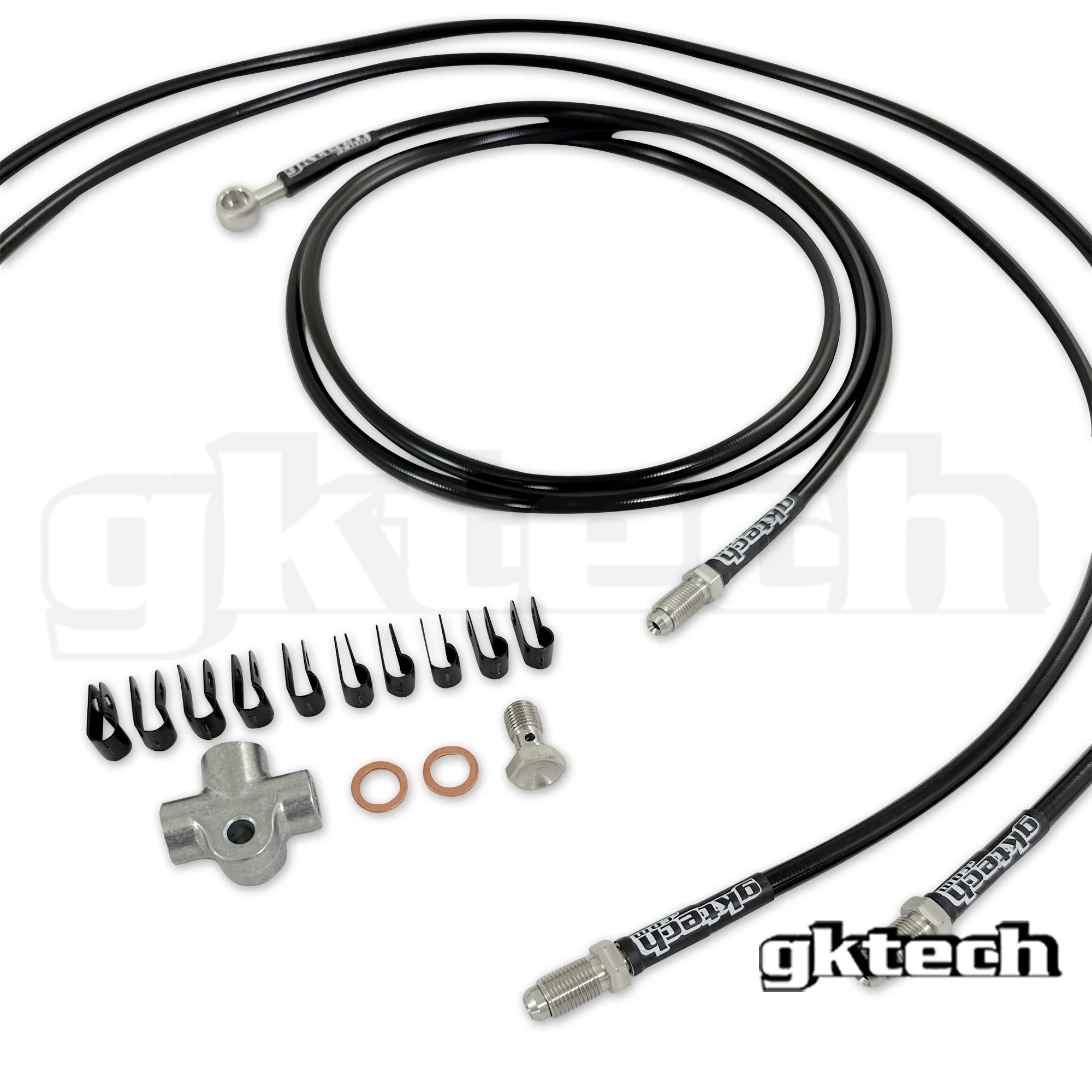 240sx/Skyline stand alone SS e-brake braided brake line kit - Image 5