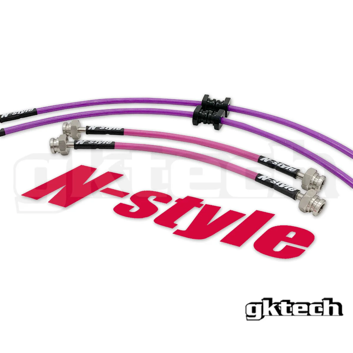 N-Style R32 GTS-T Braided Brake Line Set - Image 5