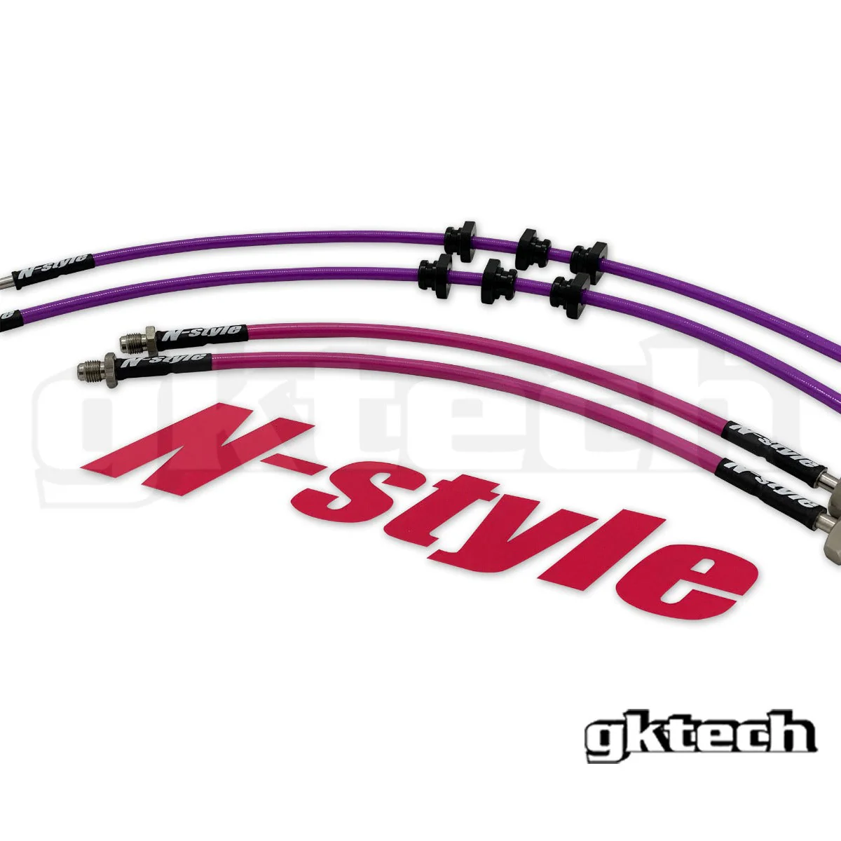 N-Style R32 GTS-T Braided Brake Line Set - Image 6