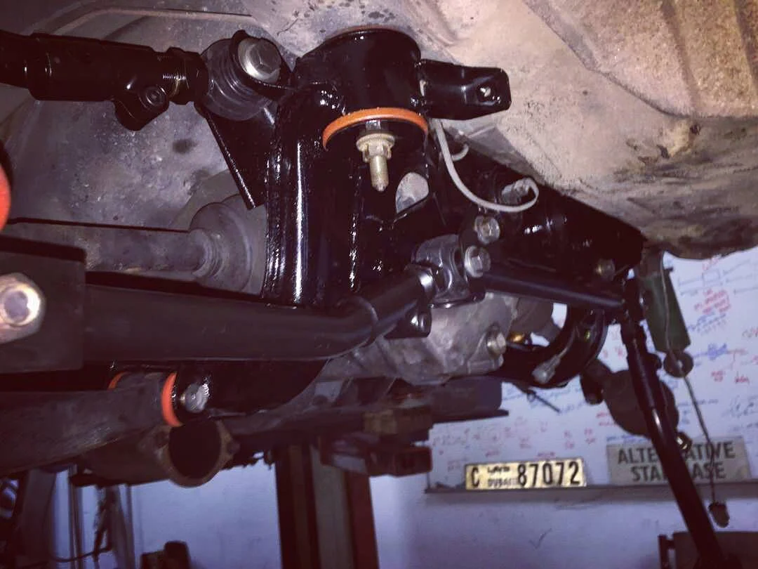 S13 240sx/R32 HICAS delete bar with toe arm mounts - Image 3