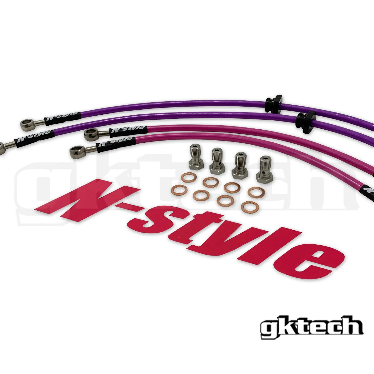 N-Style S14 240sx/S15 Silvia braided brake lines - Image 3