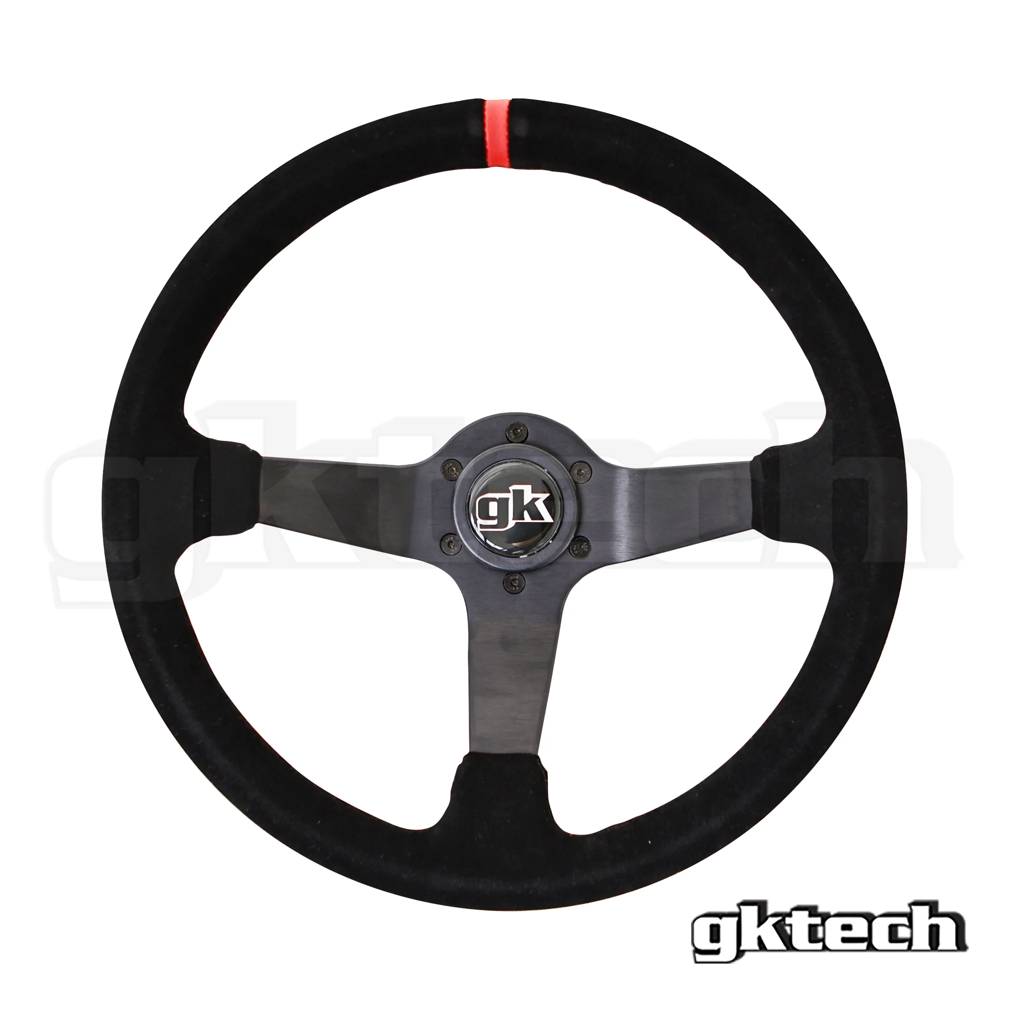 Steering wheel 350mm Deep dished suede - Image 6