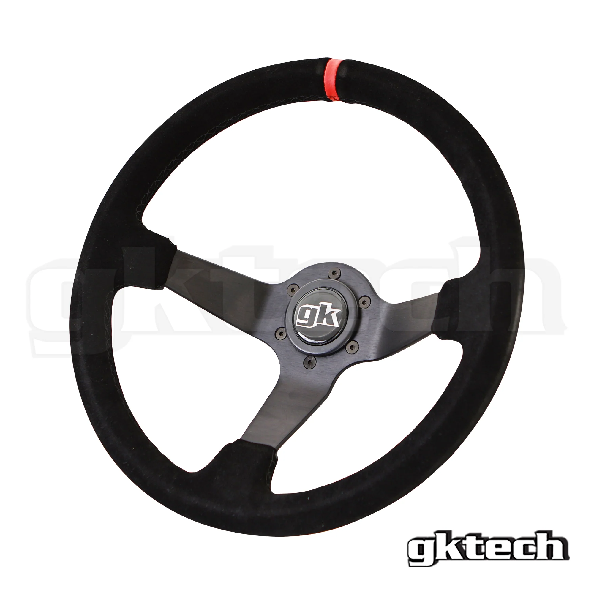 Steering wheel 350mm Deep dished suede - Image 7