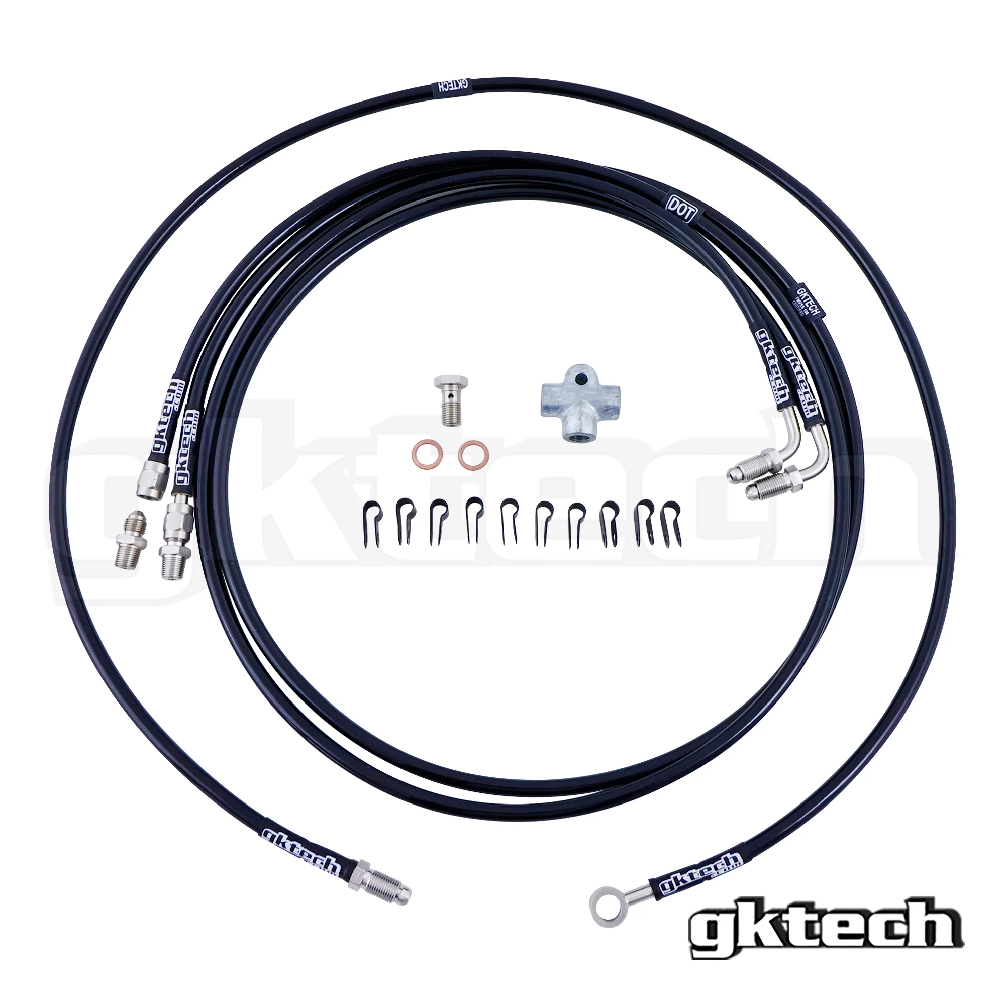 Toyota JZX Wilwood Stand Alone SS Braided Brake Line Kit - Image 5
