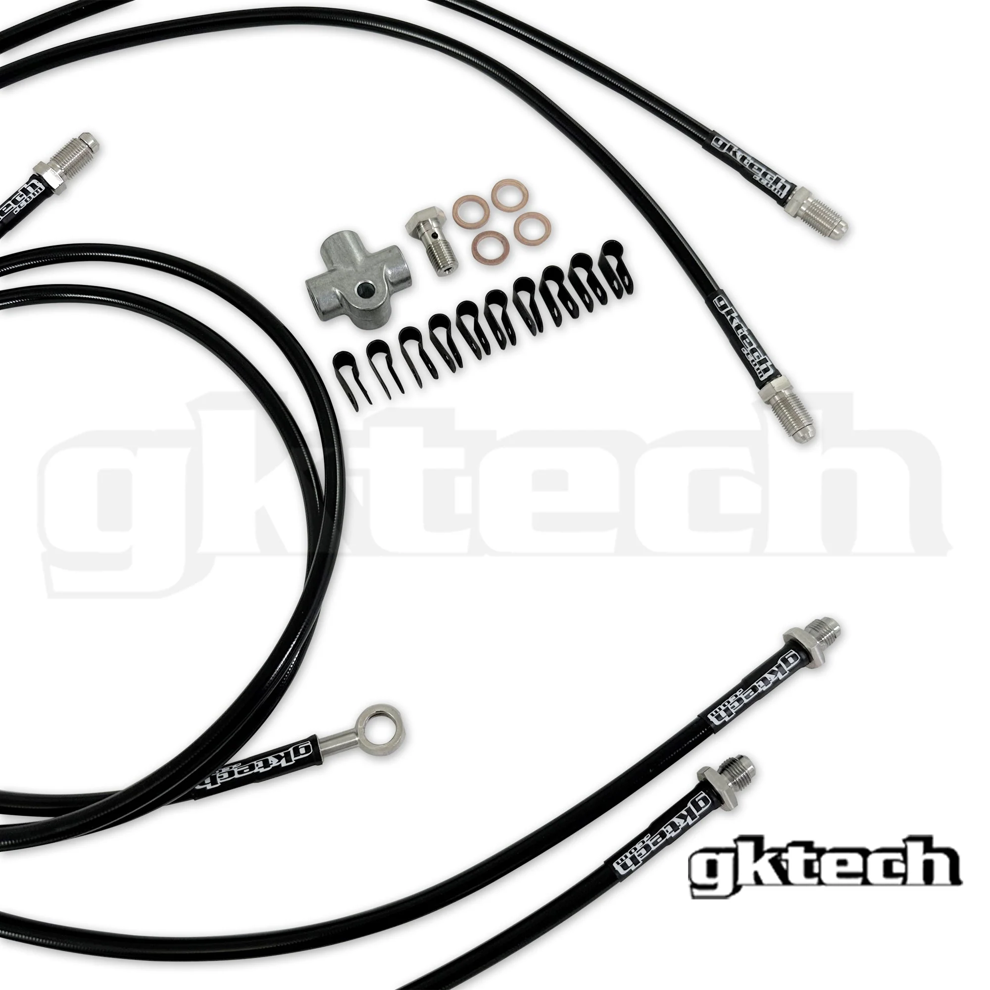 Z33 350z/Z34 370z/G35/G37 SS braided hydraulic e-brake line kit - Image 4