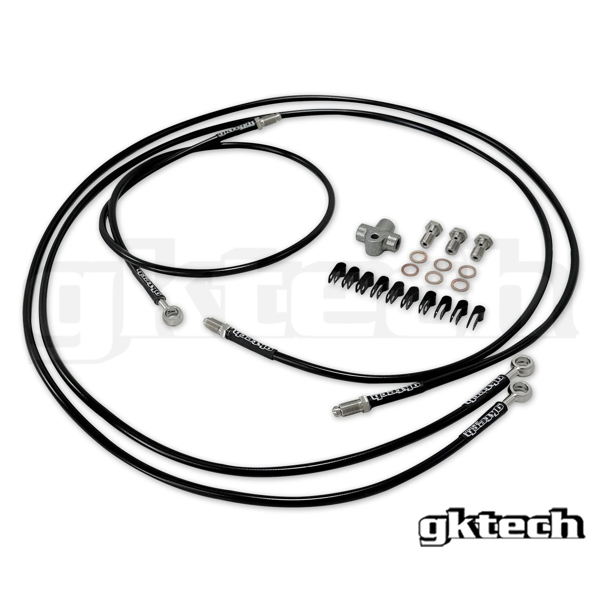 FR-S / GR86 / BRZ e-brake braided brake line kit - Image 4